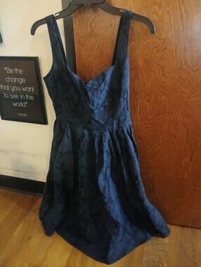 NWT/ TOBI black floral tapestry mini dress